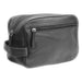 Brown Leather Wash Bag with Waterproof Lining & Carry Handle - Face & Co - Face & Co
