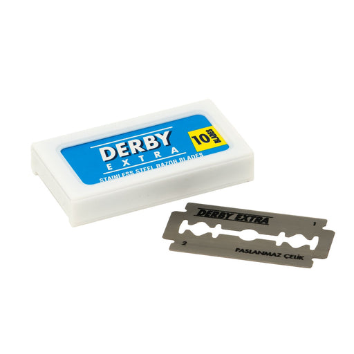 Extra Super Stainless Double Edge Razor Blade (Pack of 10 Blades) - Derby - Face & Co