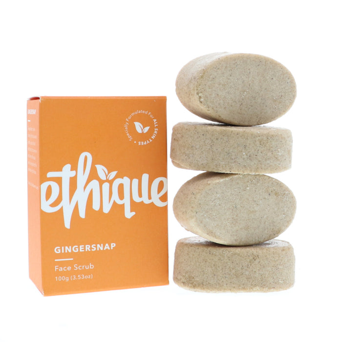 Gingersnap Solid Face Scrub (100g) - Ethique - Face & Co