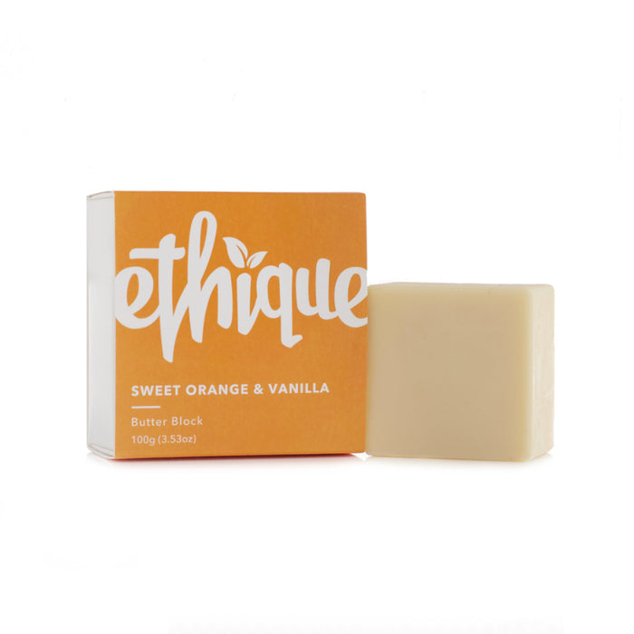 Sweet Orange & Vanilla Butter Block (100g) - Ethique - Face & Co