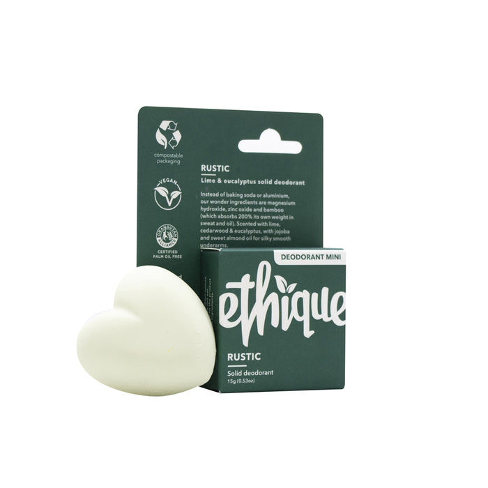 Rustic Mini Solid Deodorant Bar (15g) - Ethique - Face & Co