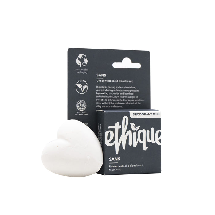 Sans Mini Unscented Solid Deodorant Bar (15g) - Ethique - Face & Co