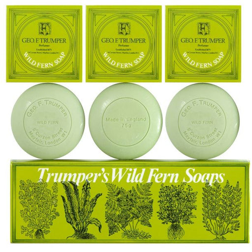 Wild Fern Soap Bar Set (3 x 75g) - Geo F. Trumper - Face & Co