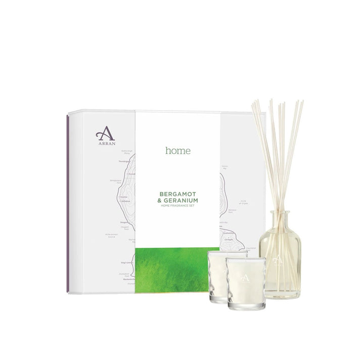 Bergamot & Geranium Home Fragrance Gift Set - ARRAN Sense of Scotland - Face & Co