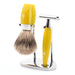 Kosmo Citrine 3-piece Fine Badger Safety Razor Shaving Set - Mühle - Face & Co
