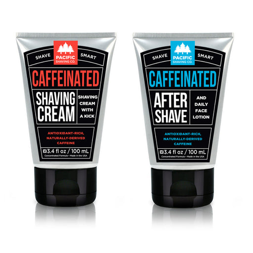 Caffeinated Shaving Set (Cream & Aftershave) - Pacific Shaving Company - Face & Co